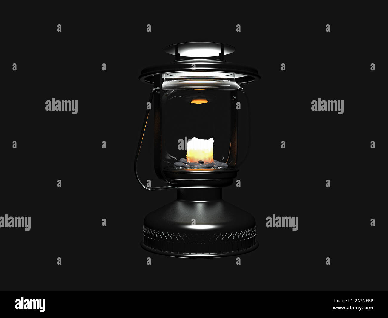 3d render christmas candle Stock Photo - Alamy