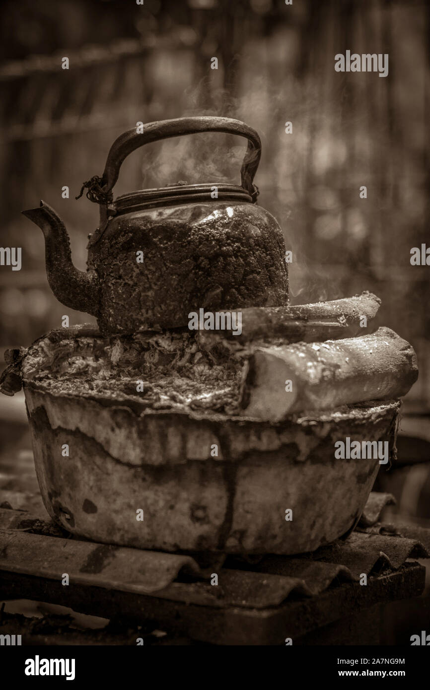 Boiling Water In Kettle High Resolution Stock Photography and Images