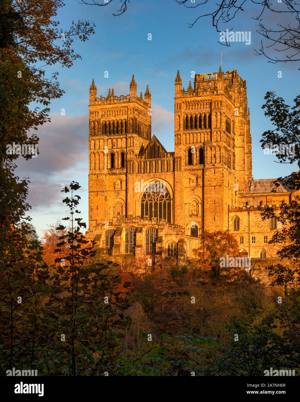Durham Cathedral in Autumn, City of Durham, England, United Kingdom