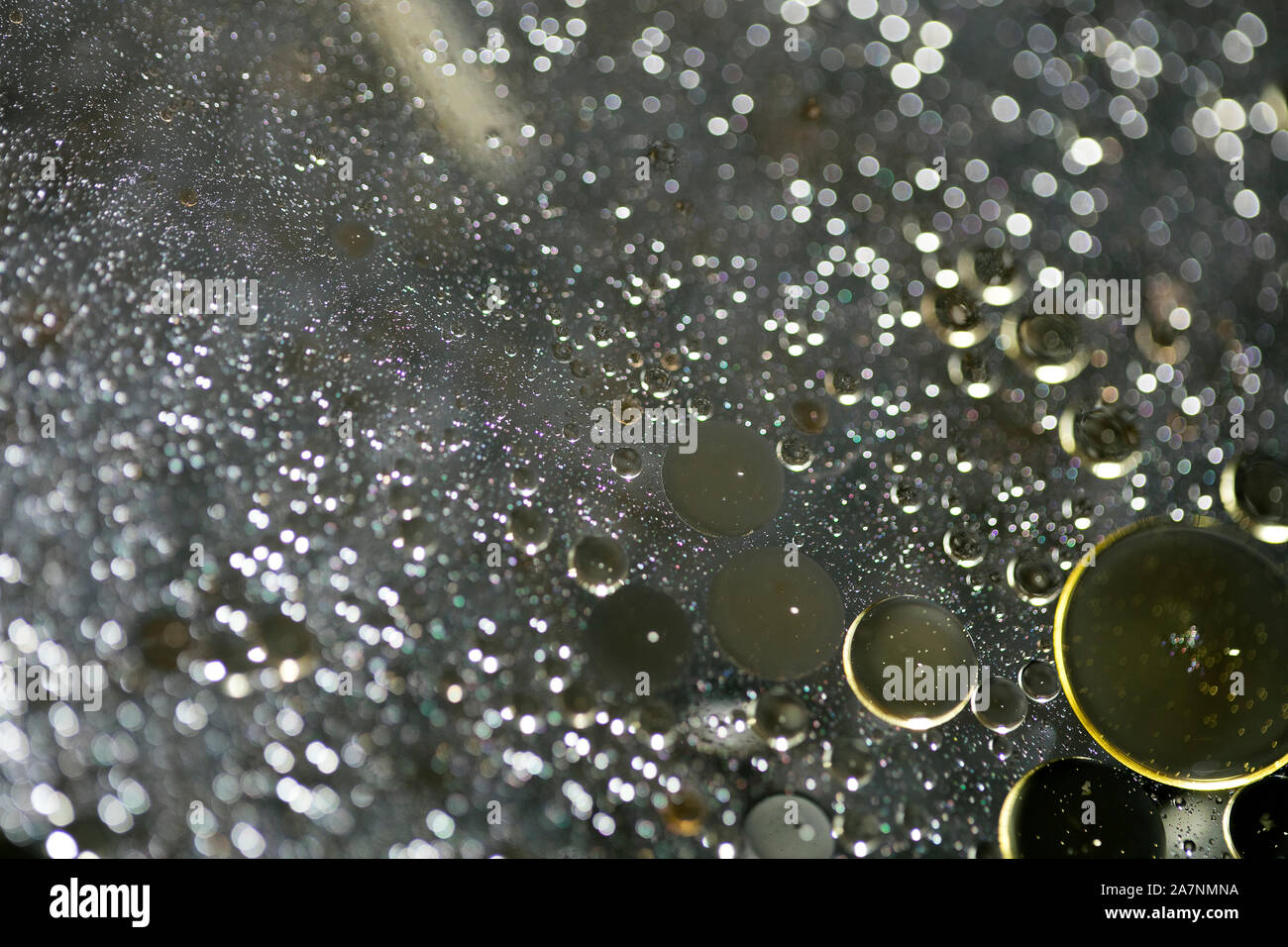 Oil bubbles on water macro background fifty megapixels high quality ...