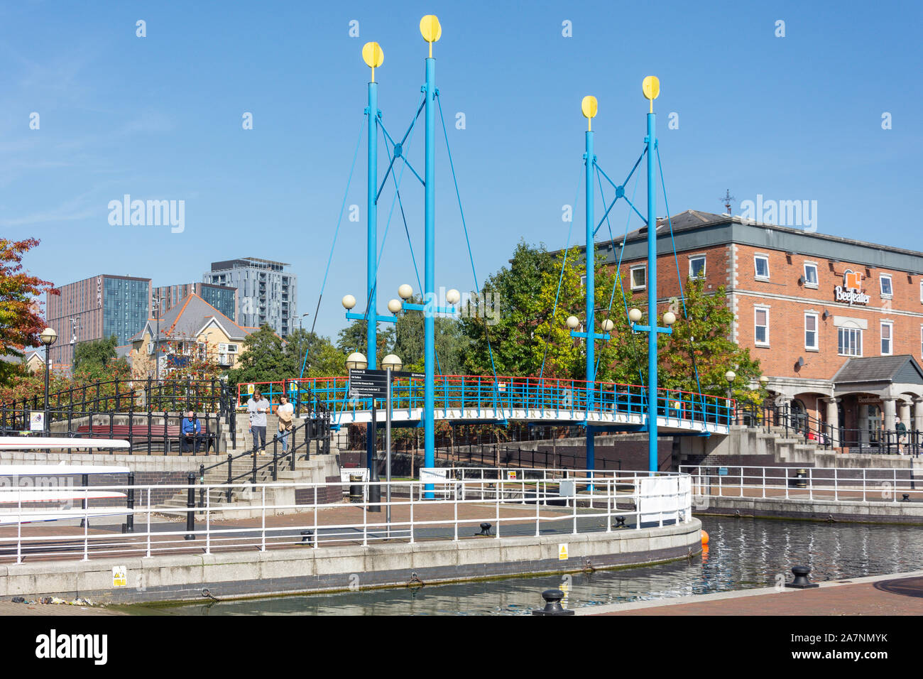 Mariner's Canal, Salford Quays, Salford, Greater Manchester, England, United Kingdom Stock Photo