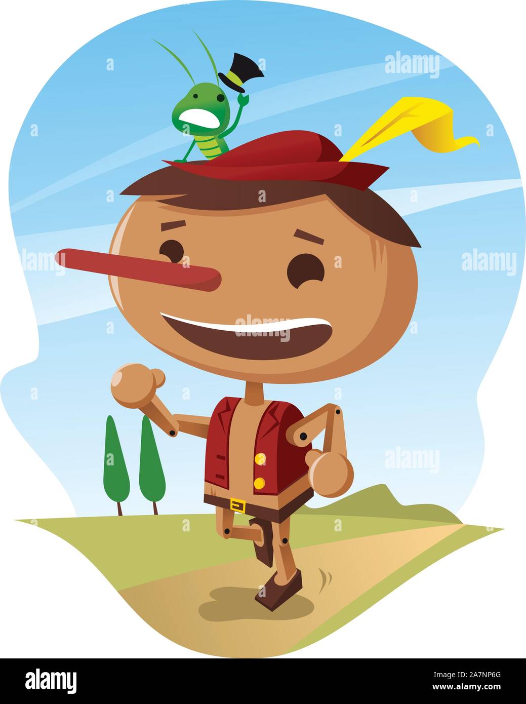 pinocchio the wooden boy Stock Vector Image & Art Alamy