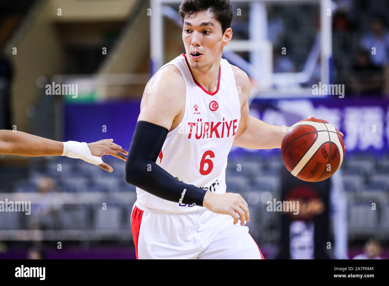 Cedi Osman, Turkish professional basketball player for the Cleveland  Cavaliers of the National Basketball Association (NBA), dribbles at the  2019 Suzh Stock Photo - Alamy