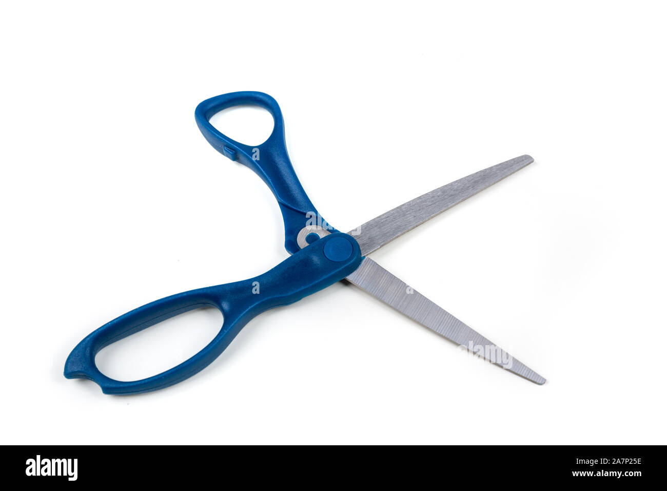 Blue handled scissors hi-res stock photography and images - Alamy