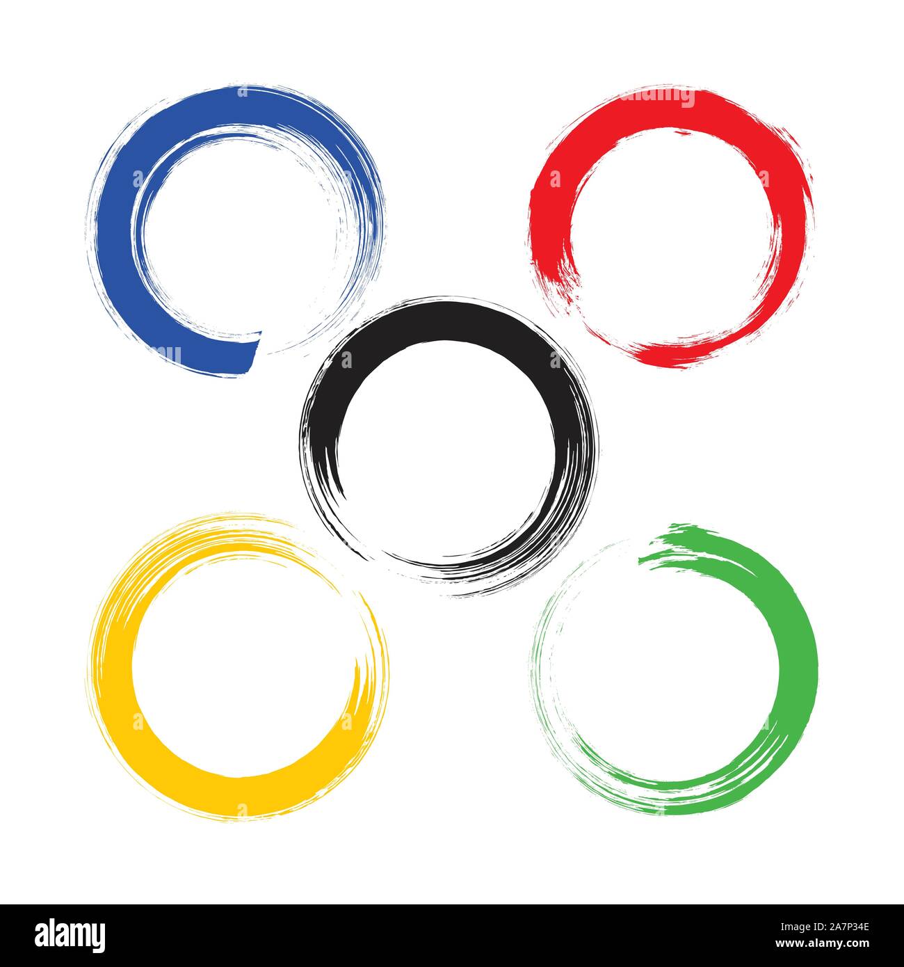 Five rings logo Stock Vector Images - Alamy