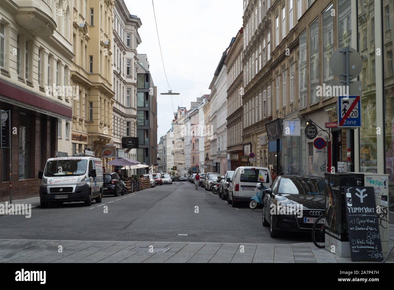 Street in Vienna Stock Photo Alamy