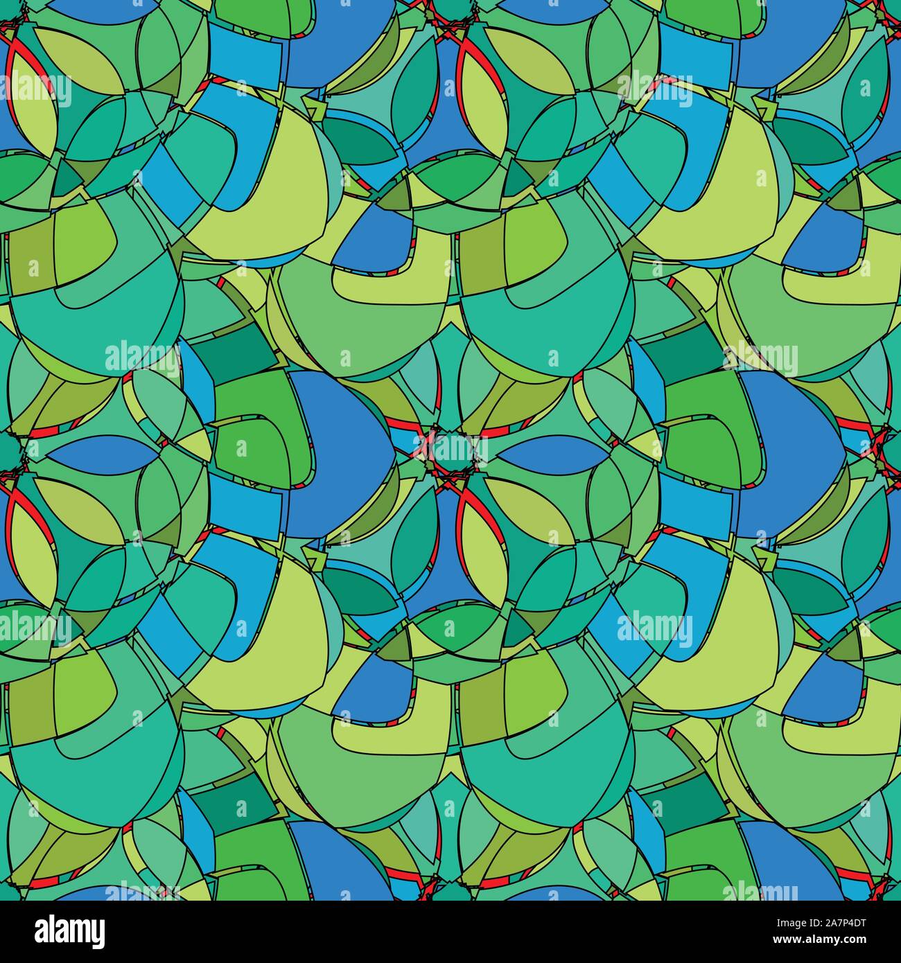 Broken stained glass window Stock Vector Images - Alamy