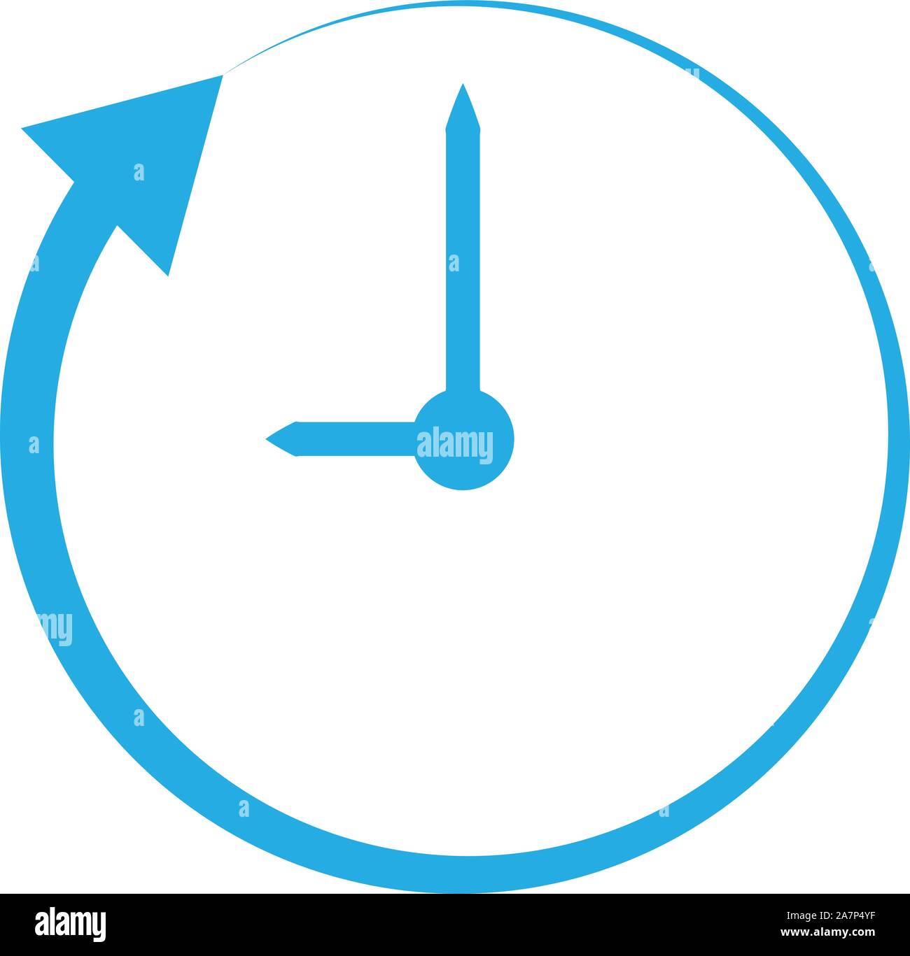 Daylight saving time clock not summer Stock Vector Images - Alamy