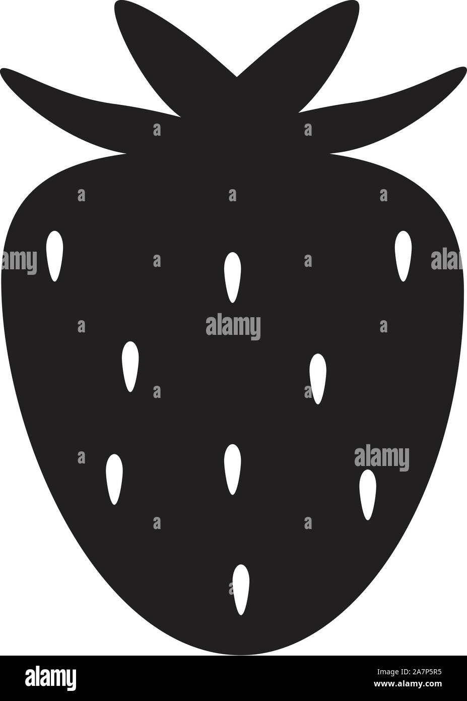 strawberry icon on white background. strawberry icon sign. flat style ...