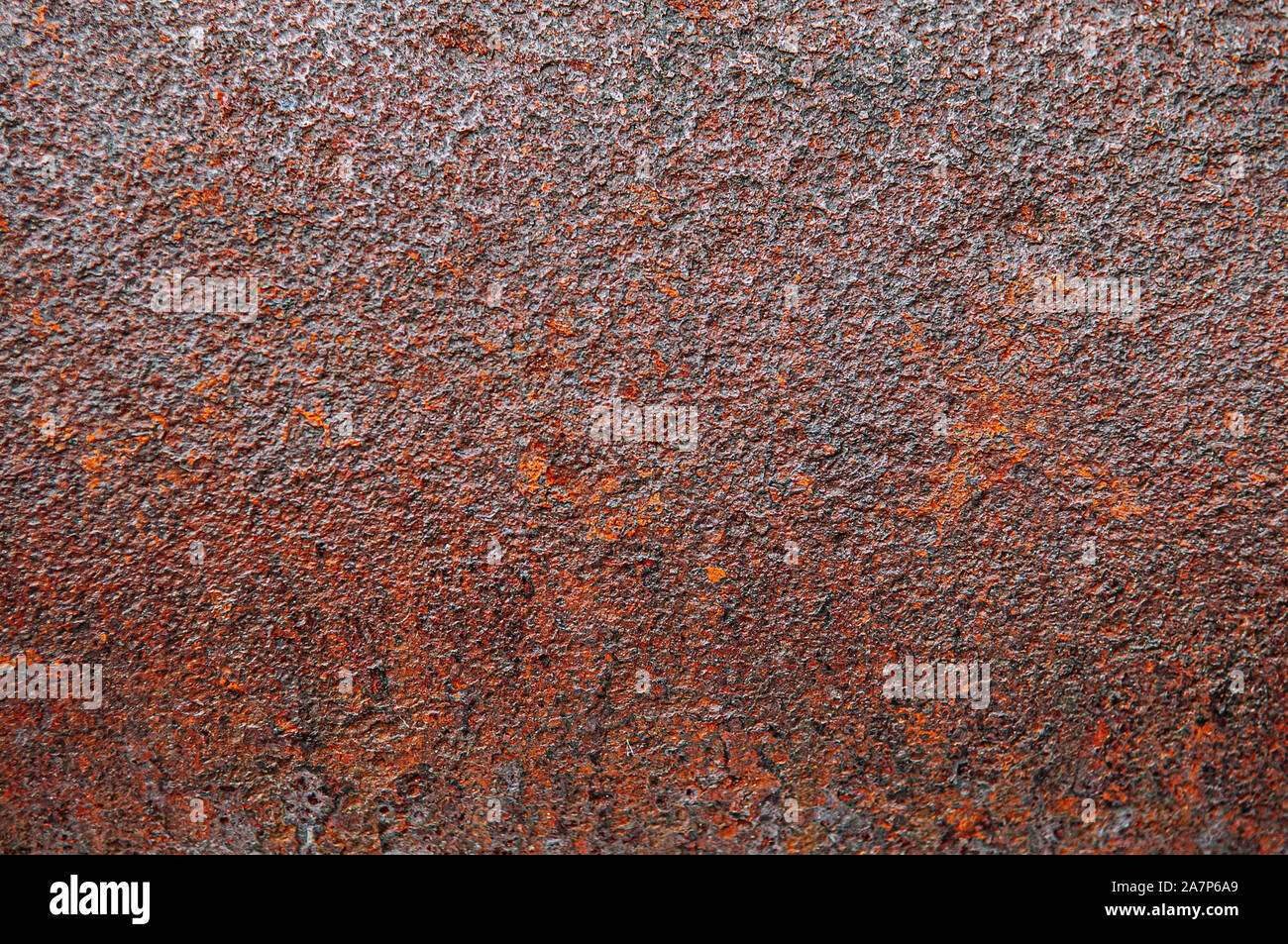 Rusted dirty decay metal texture damage iron surface background Stock Photo