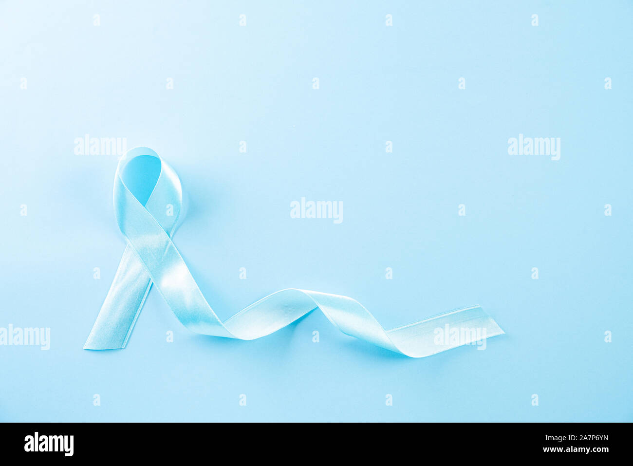November light blue ribbon, Stock image