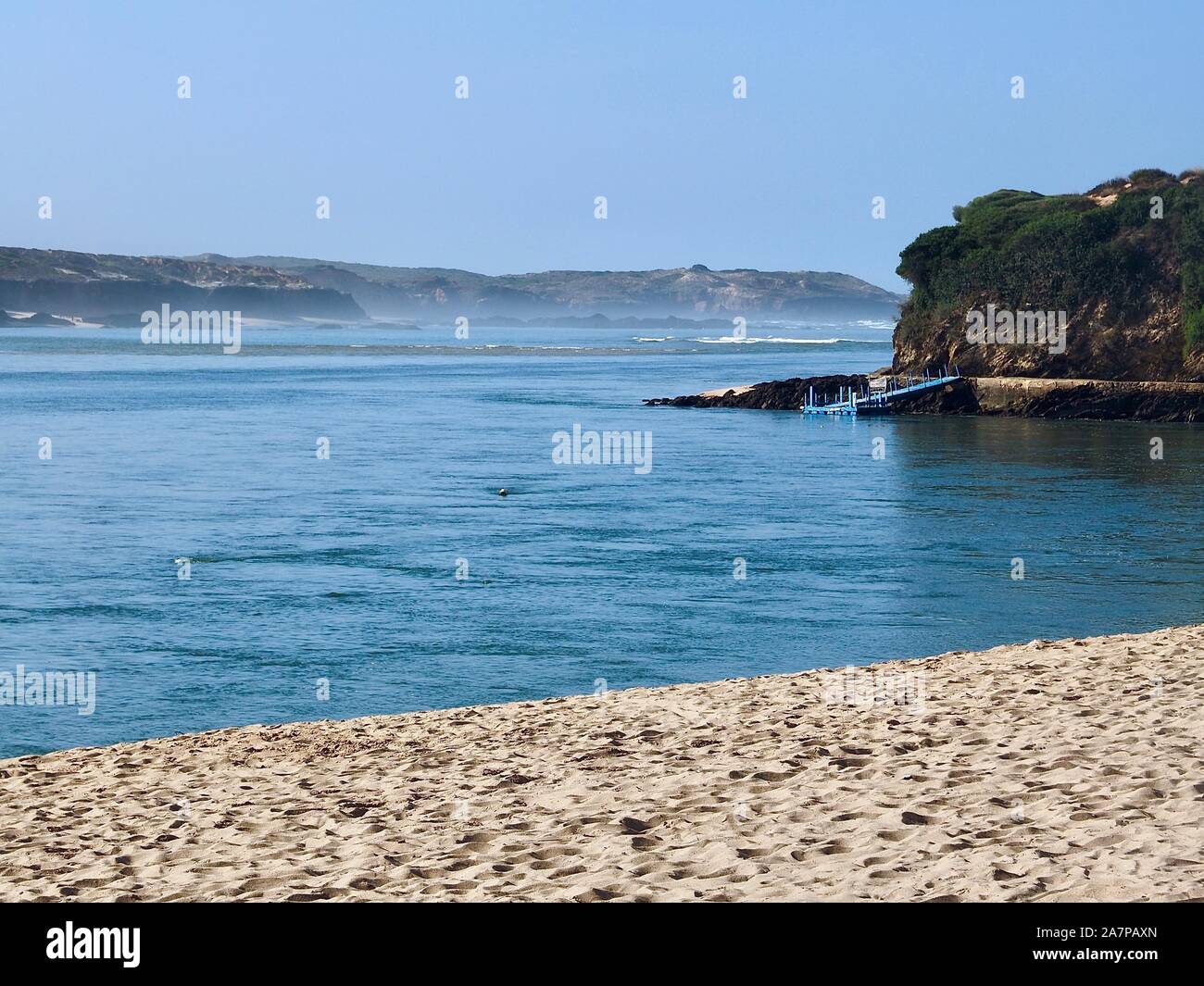 River Mira in Vila Nova de Milfontes in Portugal Stock Photo - Alamy