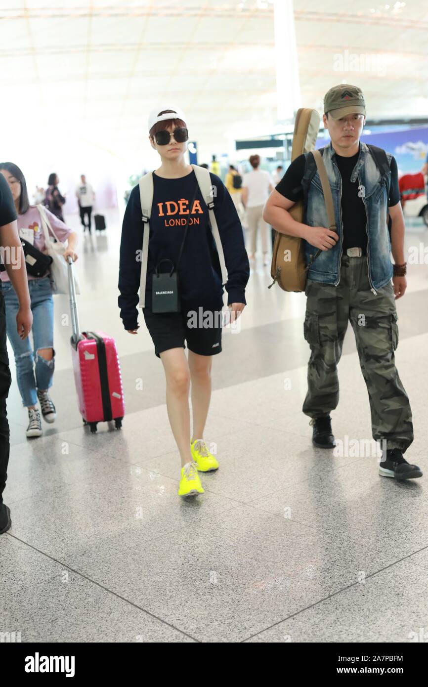 Chinese singer and actress Chris Lee or Li Yuchun arrives at the