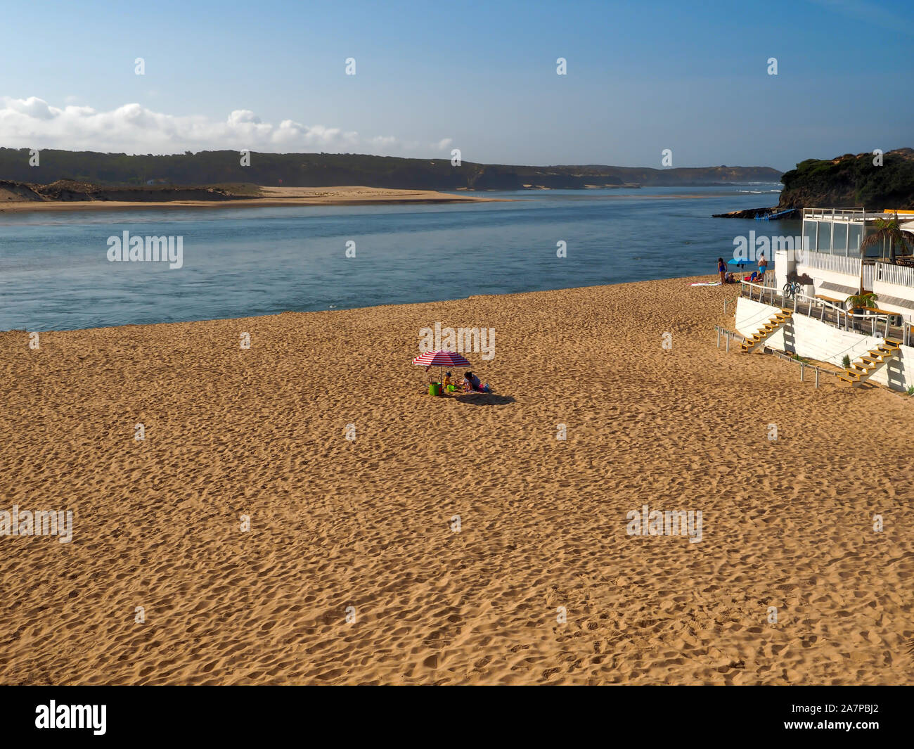 River Mira in Vila Nova de Milfontes in Portugal Stock Photo - Alamy