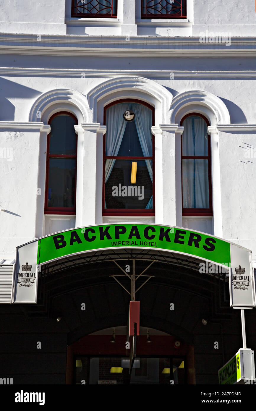 Hobart Australia / The Backpackers Imperial Hotel Building