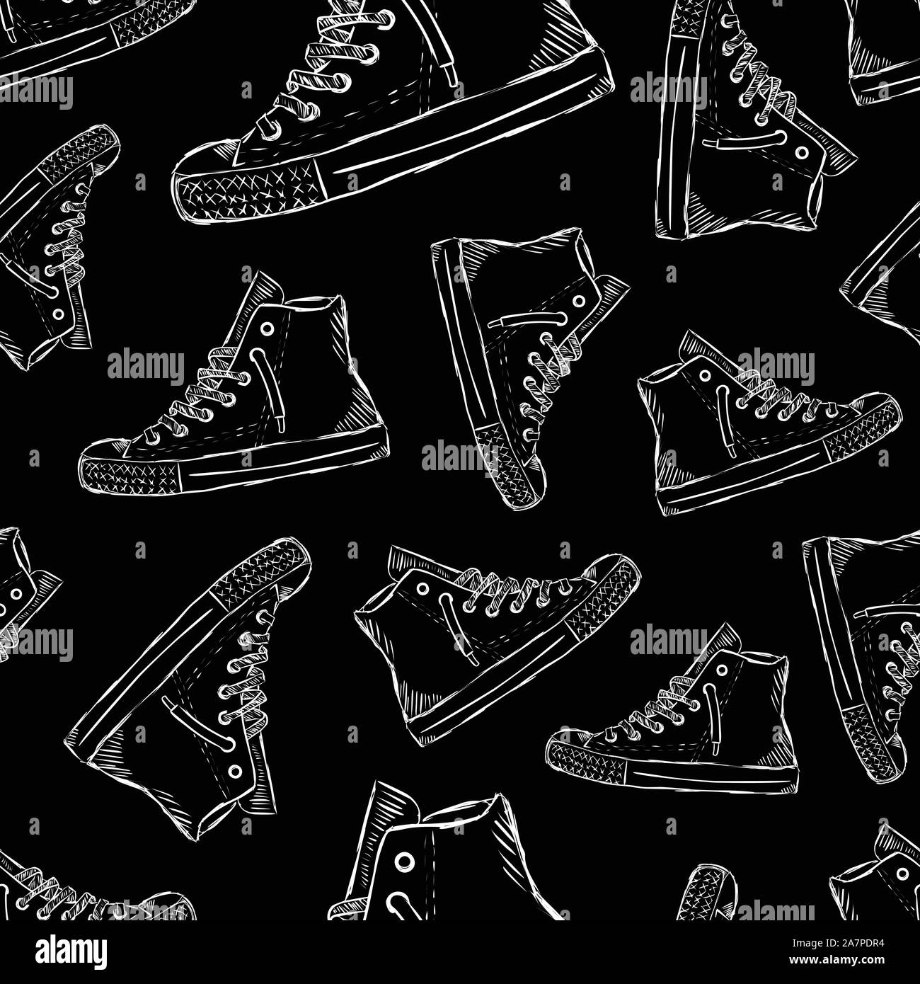 Gym shoes seamless texture white Stock Vector
