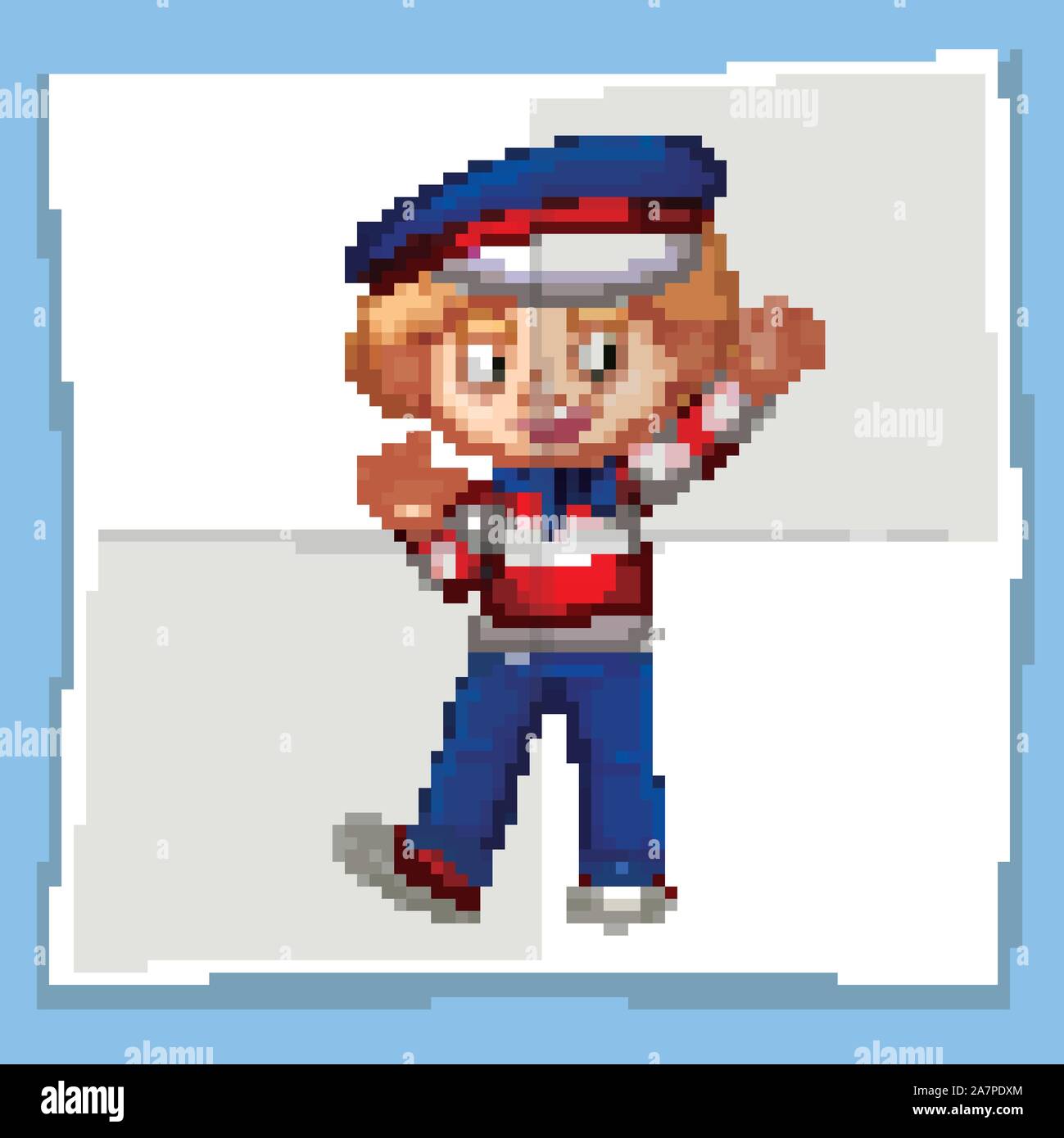 Happy boy wearing hat illustration Stock Vector Image & Art - Alamy