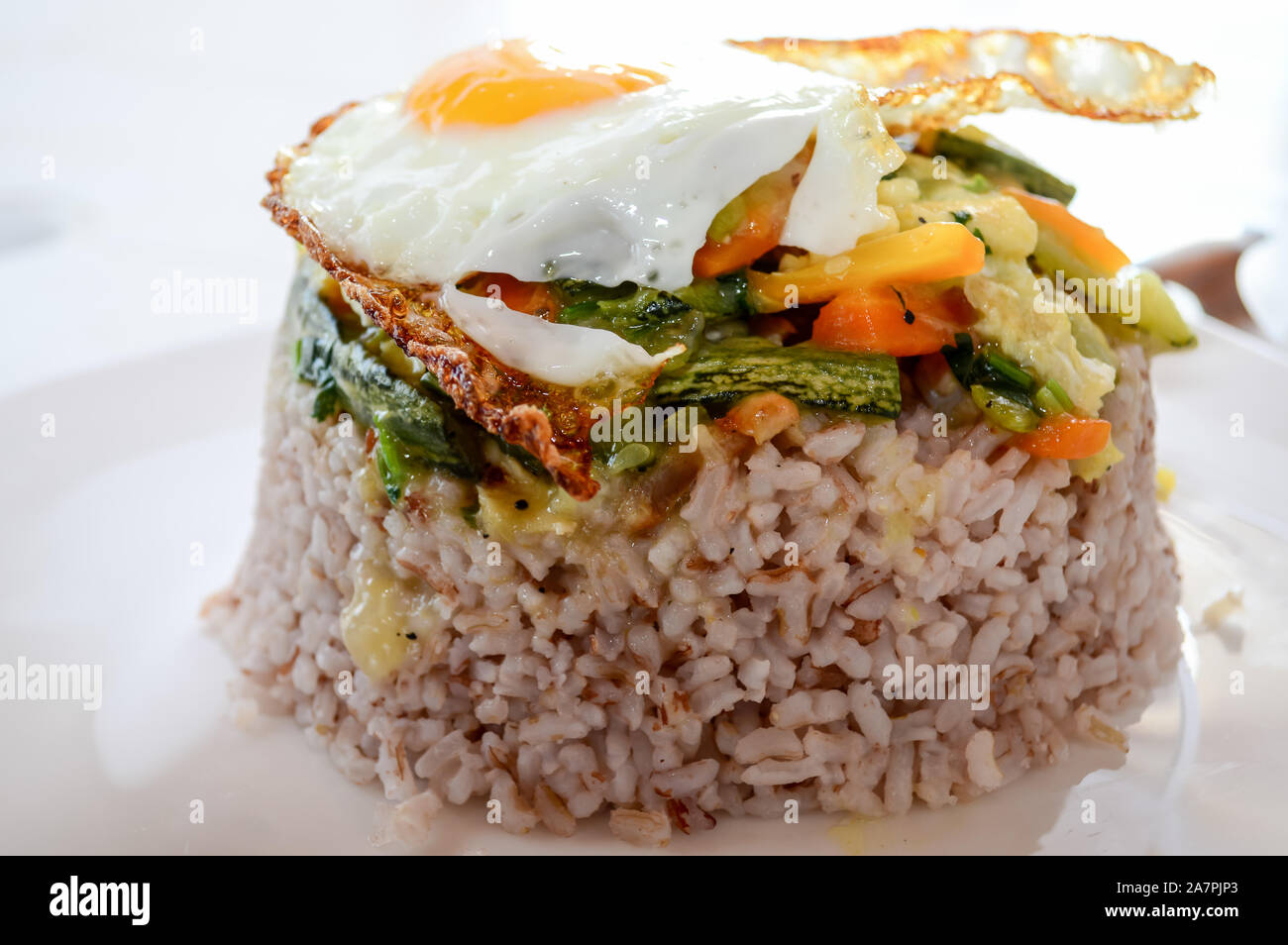 Mauritian Rice Mauritian cuisine: Mauritian upside-down bowl made with fried rice and ...