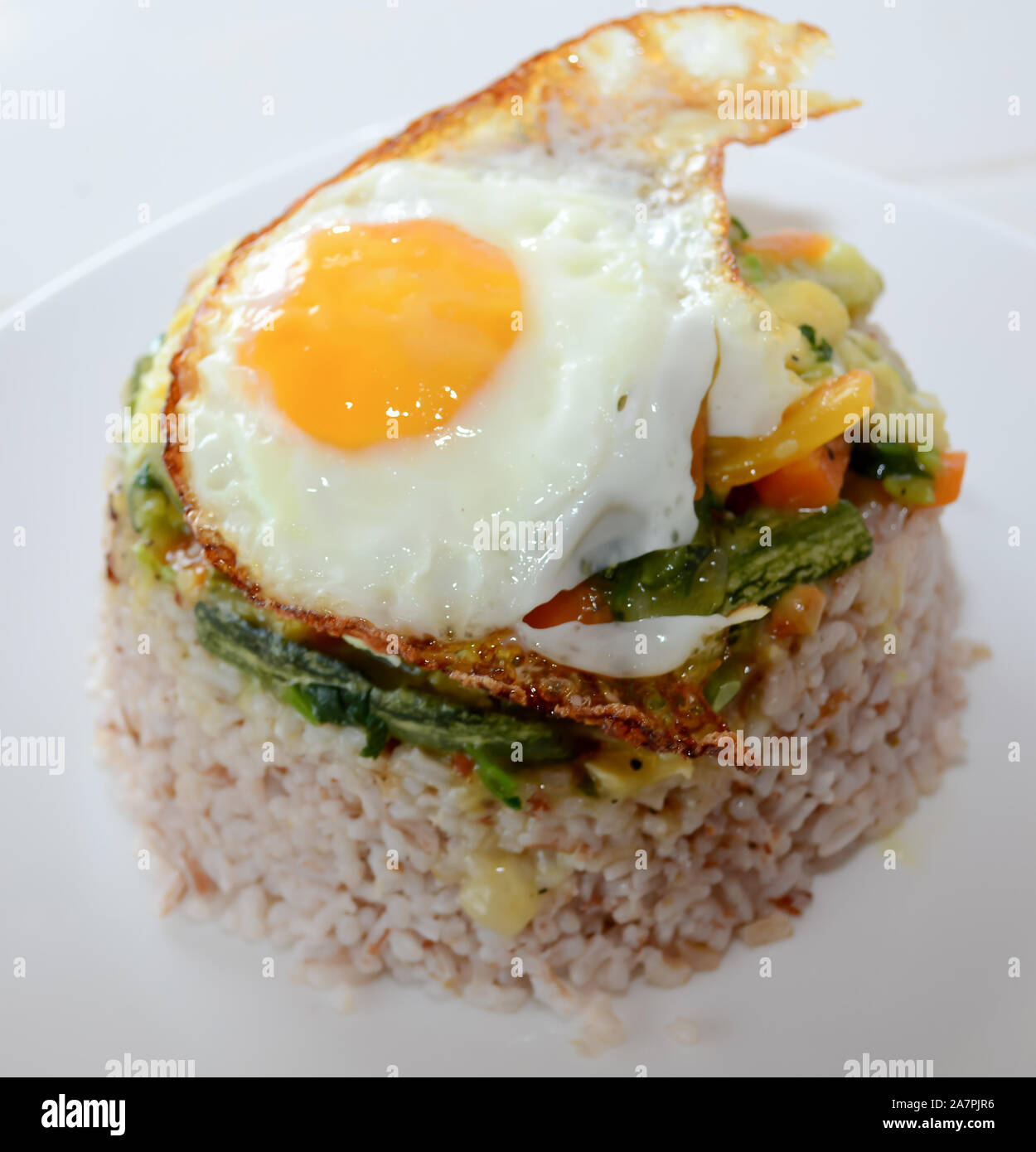 Mauritian cuisine Mauritian upsidedown bowl made with fried rice and