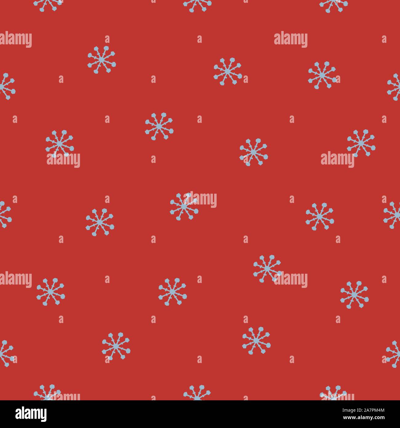 Cute Seamless Pattern with snowflakes on red background. Great for wall ...