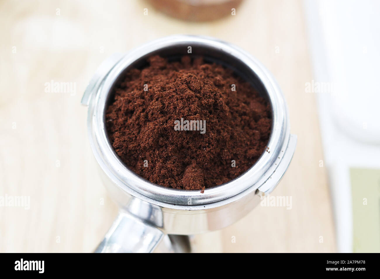 Ground coffee powder Stock Photo Alamy