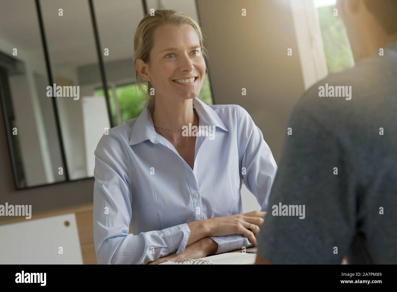 Business woman meeting in an office Stock Photo - Alamy