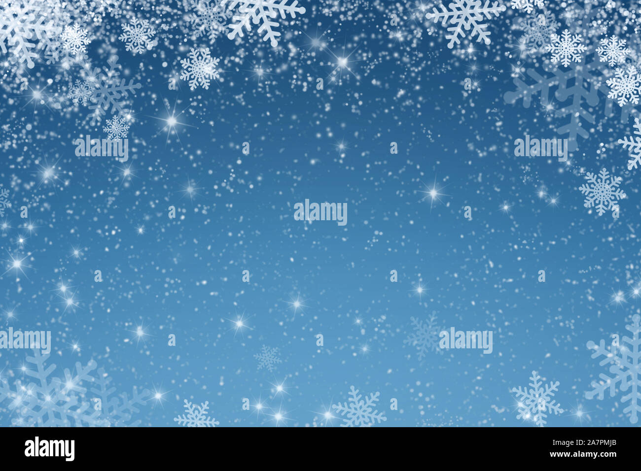 Christmas art abstract background on blue Stock Photo - Alamy