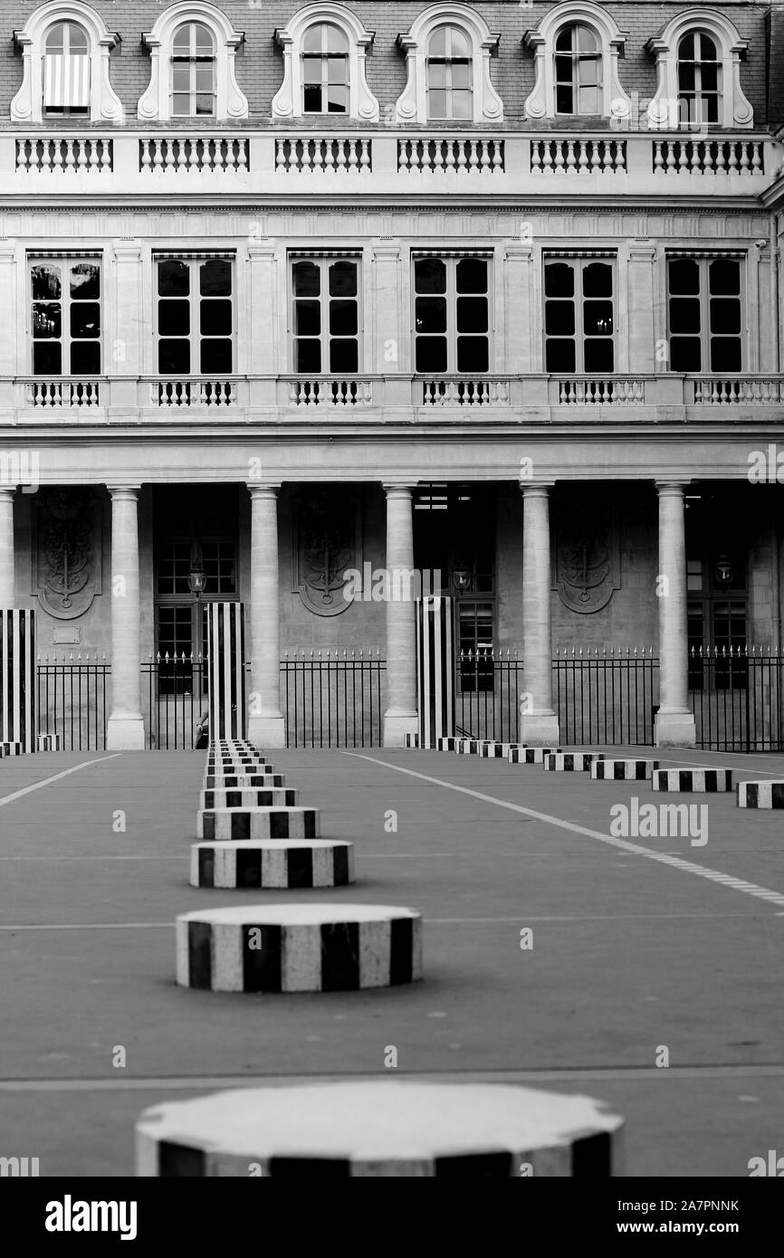 Paris, France. Palais Royal (Royal Palace). Parisian Historical Landmarks. Stock Photo