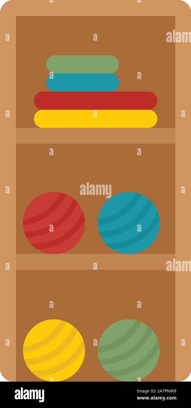 Atelier sewing rack icon. Flat illustration of atelier sewing rack ...