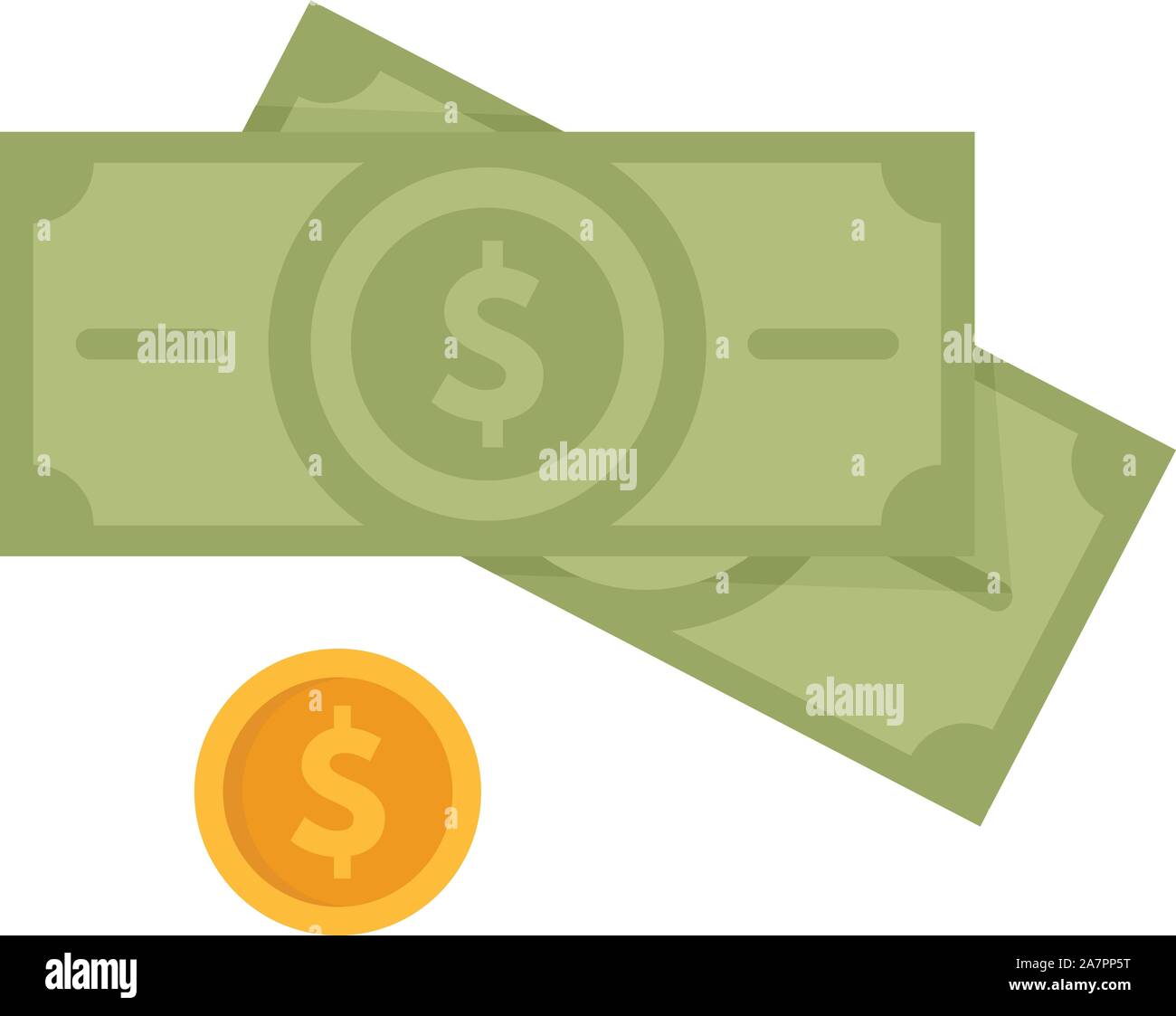 Dollar cash icon. Flat illustration of dollar cash vector icon for web ...