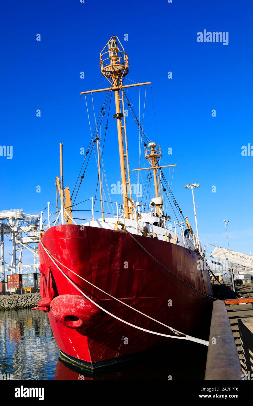 Relief Lightship museum, Port of Oakland, Alameda County, California, United States of America Stock Photo