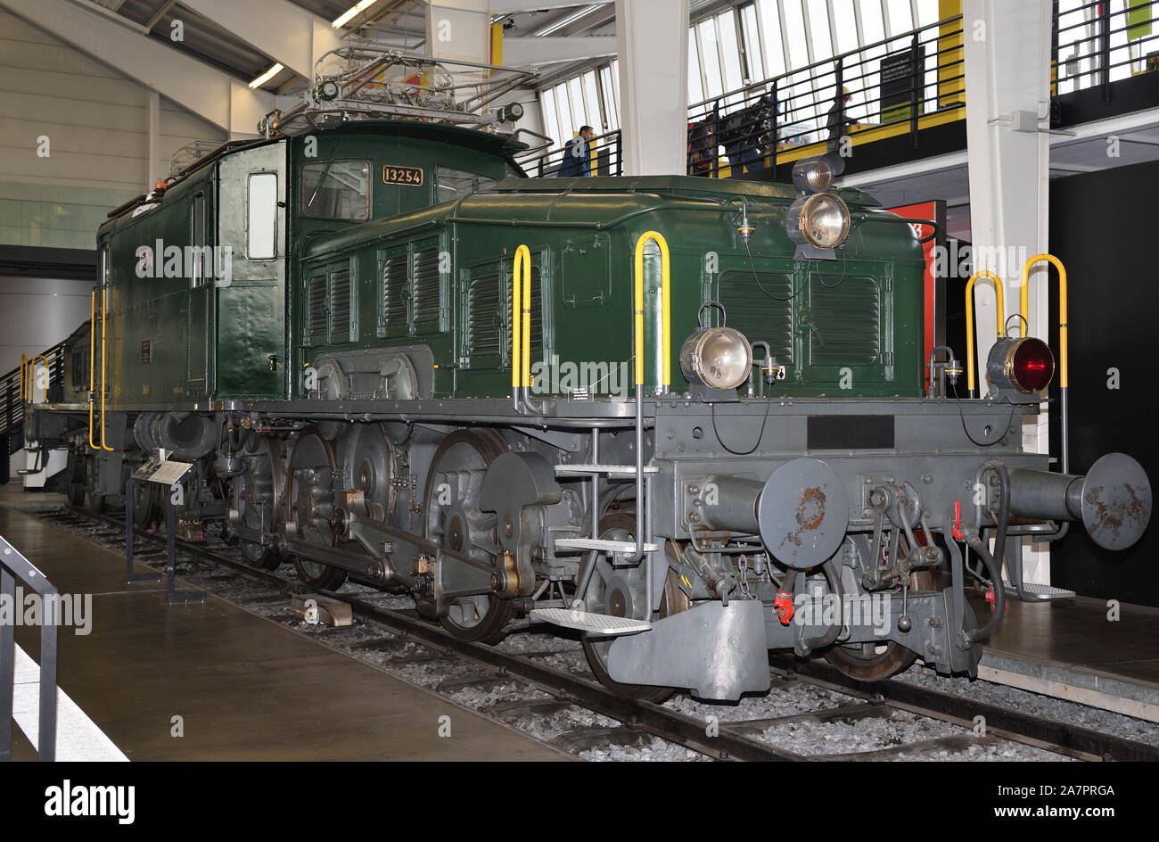 electric locomotive;no.13254;swiss museum of transport;lucerne;switzerland Stock Photo
