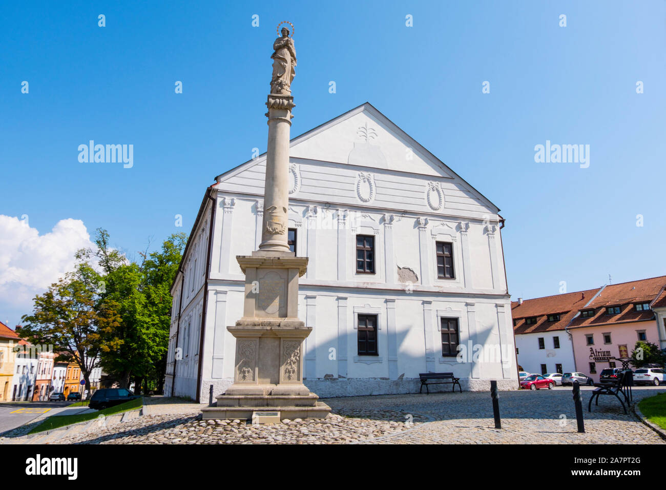 Sobotske namestie, Spisska Sobota, Poprad, Slovakia Stock Photo