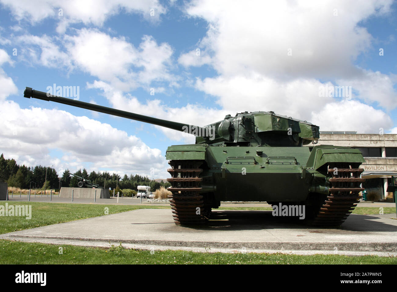 A41 Centurion battle tank on display at the QEII Army Memorial Museum - Waiouru, New Zealand. Stock Photo