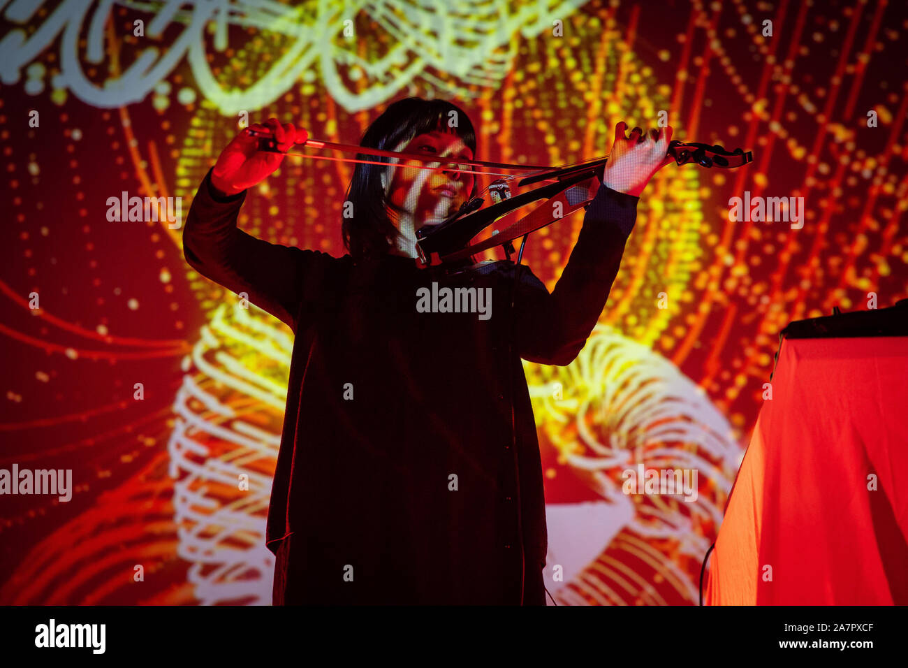 Oslo, Norway. 3rd Nov, 2019. The German electronic music group Tangerine Dream performs a live