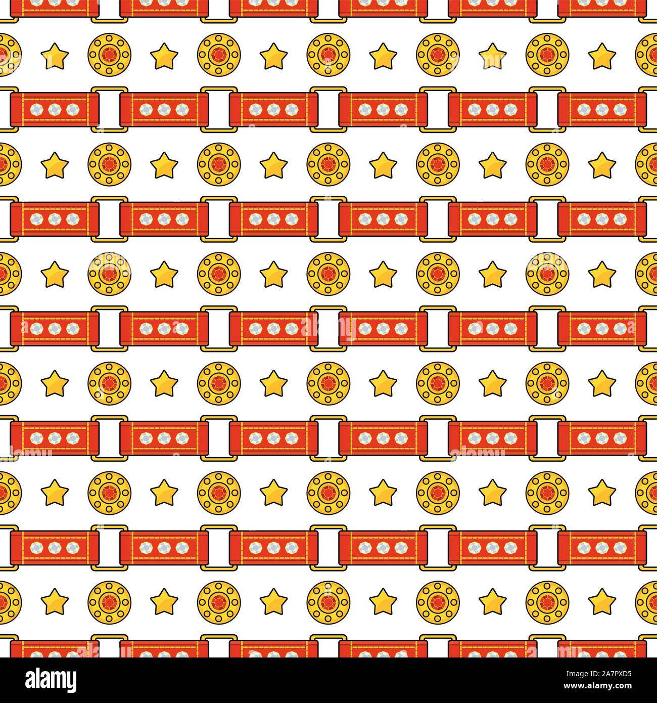 Seamless vector fashion pattern with thin red straps Stock Vector