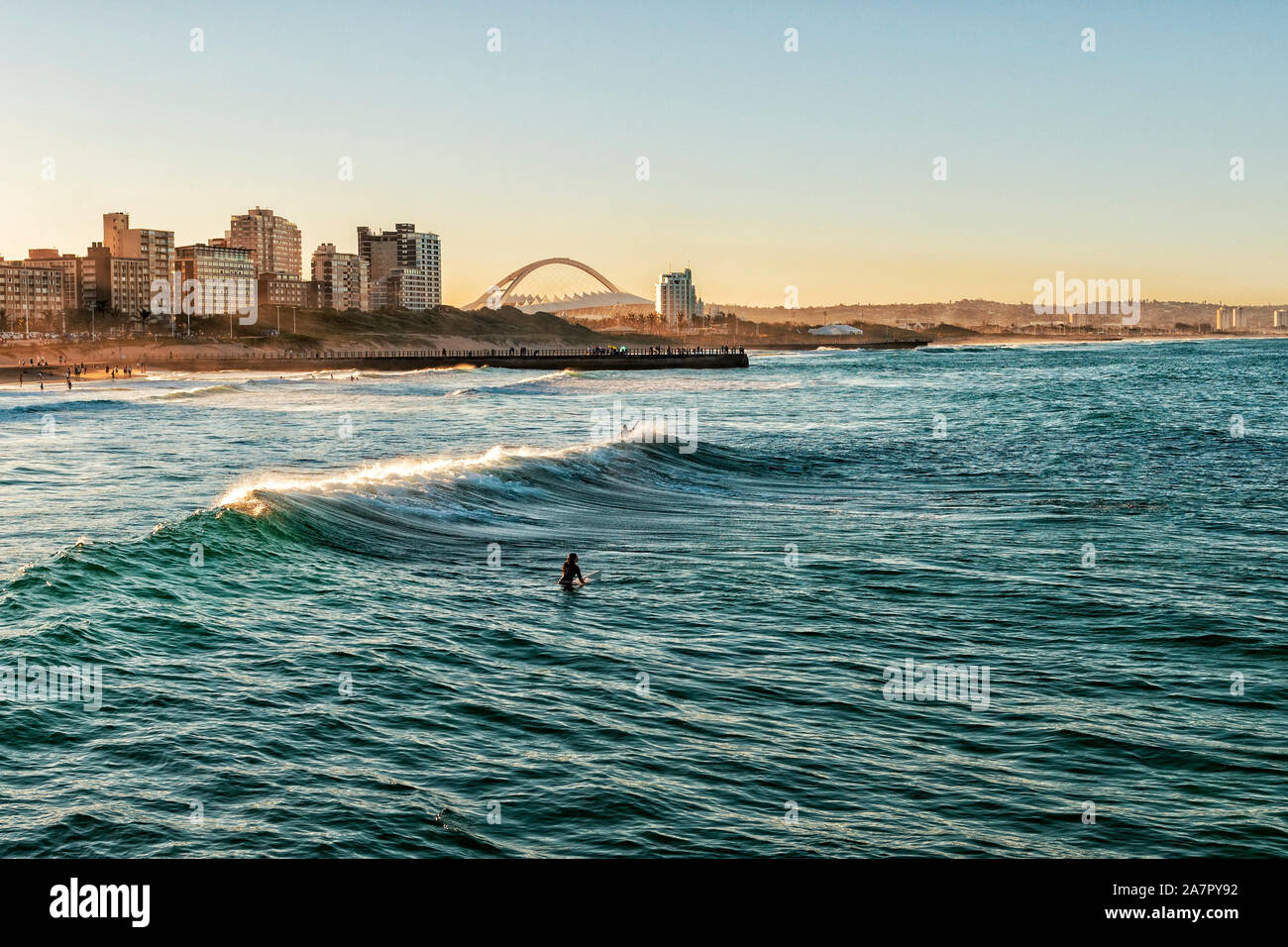 Durban, South African Coastline Stock Photo Alamy