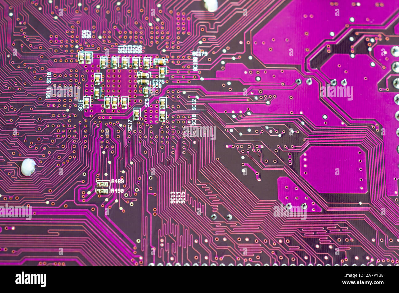 Electronic circuit board part of electronic machine component concept