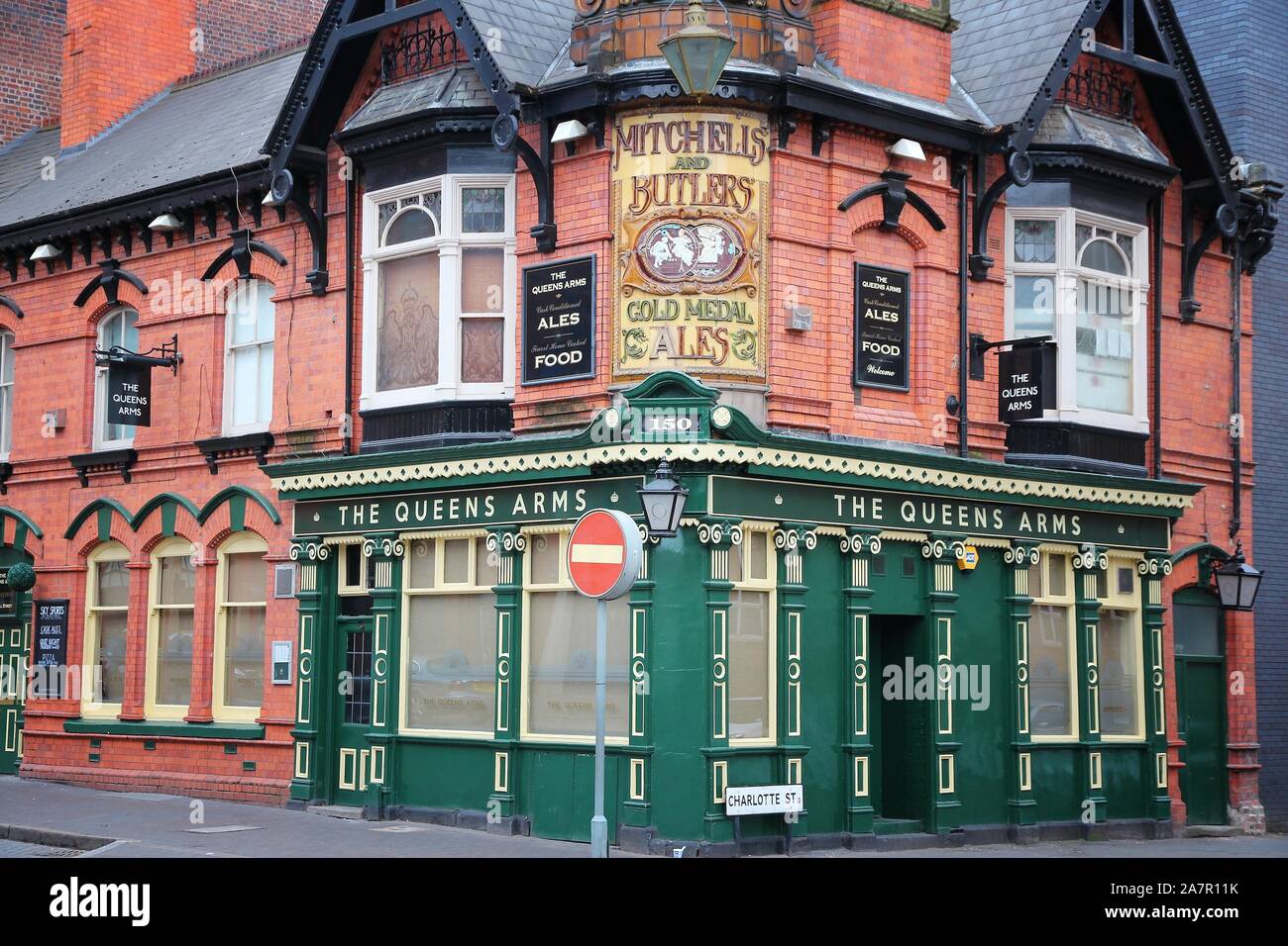 BIRMINGHAM, UK APRIL 24, 2013 The Queens Arms pub in Birmingham, UK. As of 2011 there were