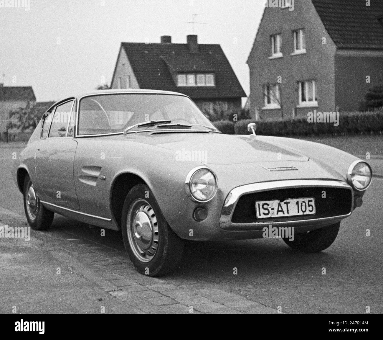 Fiat 1500 GT Ghia Coupe from the 60s Stock Photo