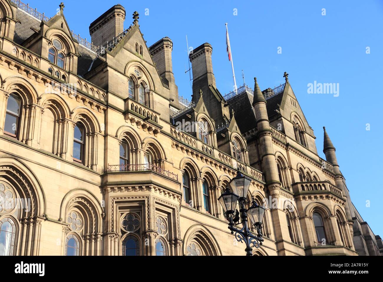 Manchester City Hall Old Landmark In North West England Uk Stock Photo Alamy
