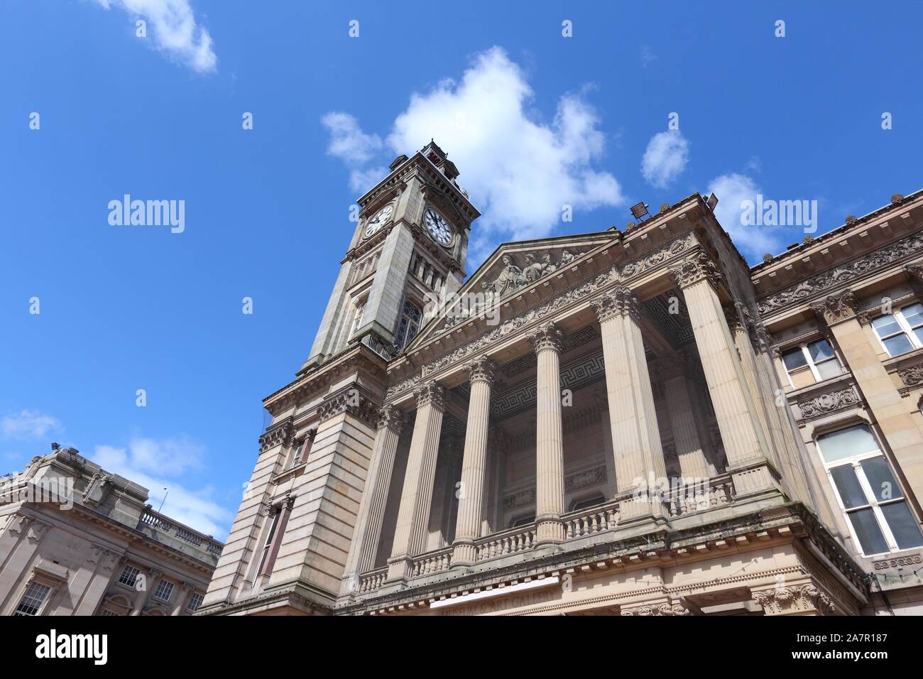 Birmingham Museum and Art Gallery with Big Brum clock tower. West Midlands, England Stock