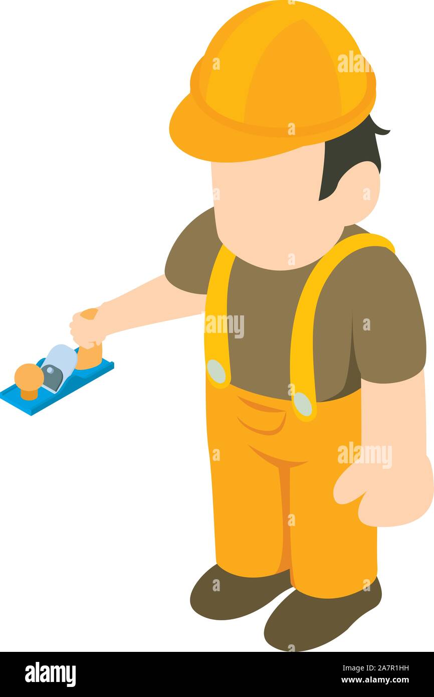 Cabinetmaker icon, isometric style Stock Vector