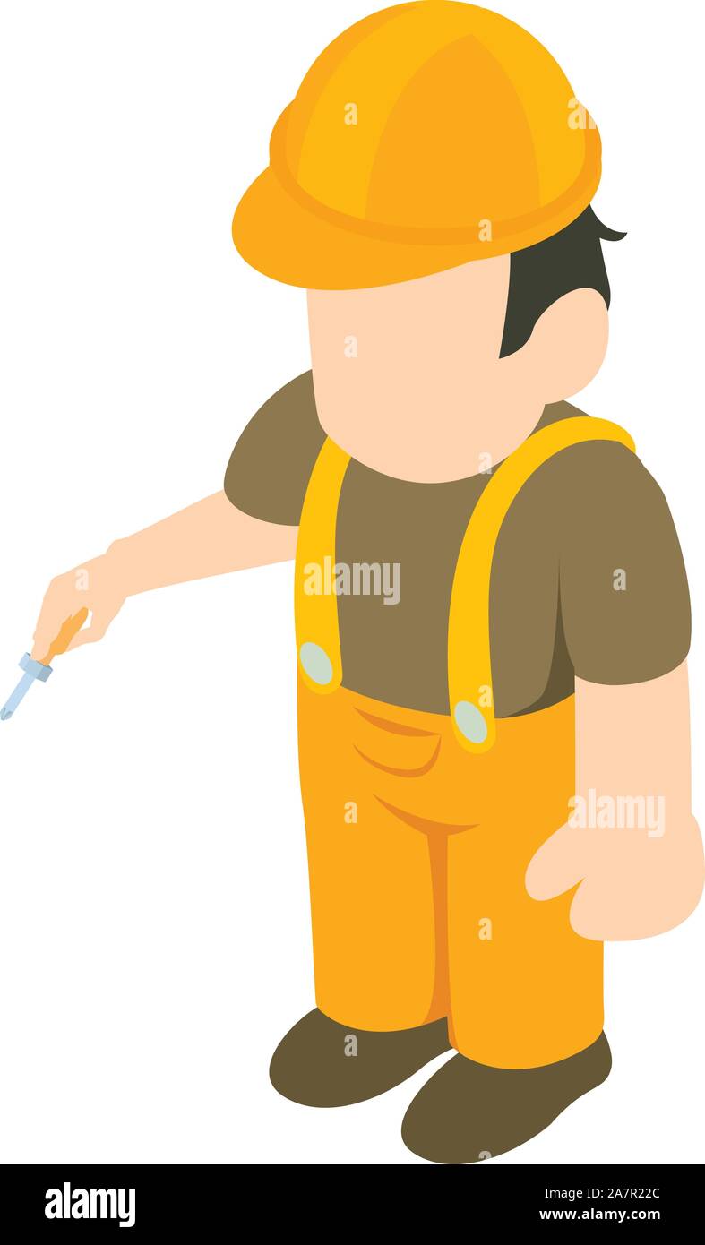Installer icon, isometric style Stock Vector