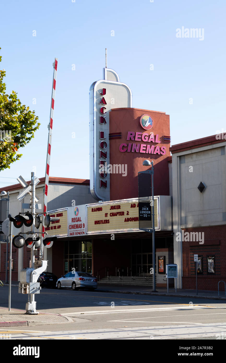 Regal cinemas, Jack London Square, Oakland, Alameda County, California, United States of America. Stock Photo