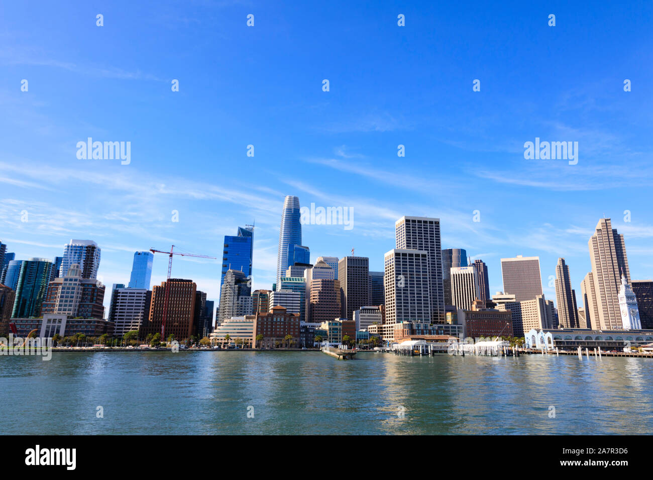 San Francisco skyline with skyscrapers, California, United States of America Stock Photo