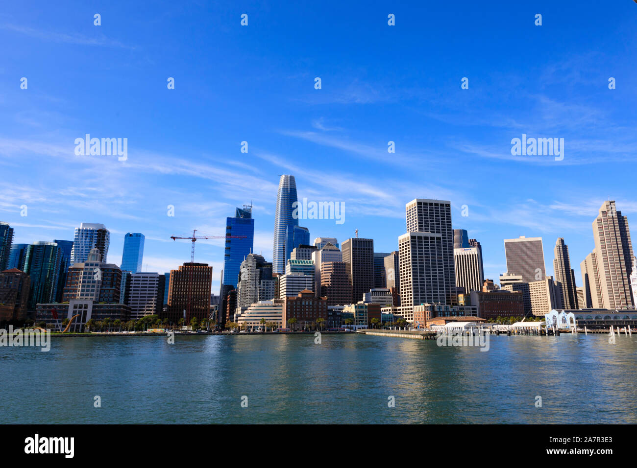 San Francisco skyline with skyscrapers, California, United States of America Stock Photo