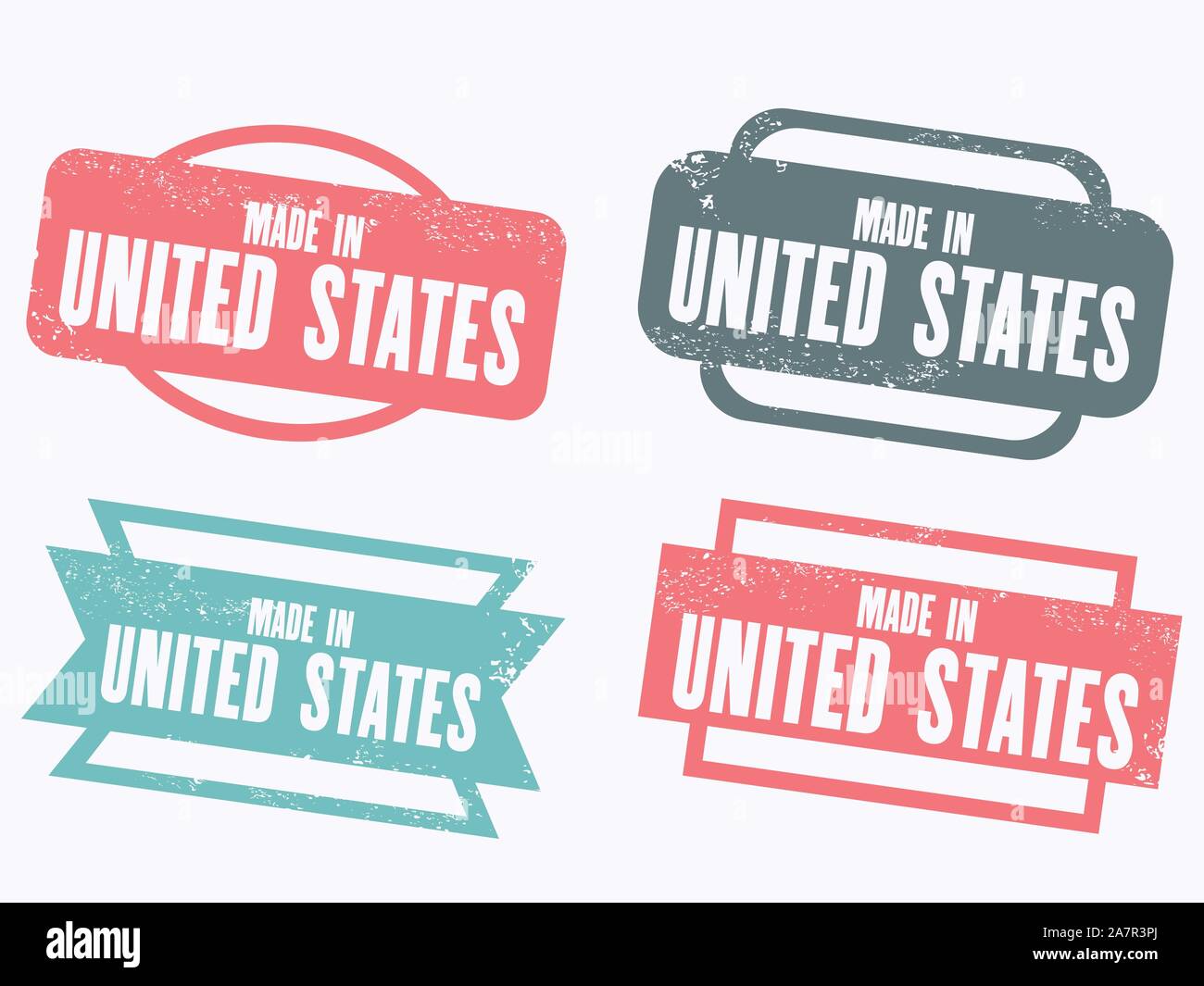 Made in United States - grunge vector stamp isolated Stock Vector Image ...