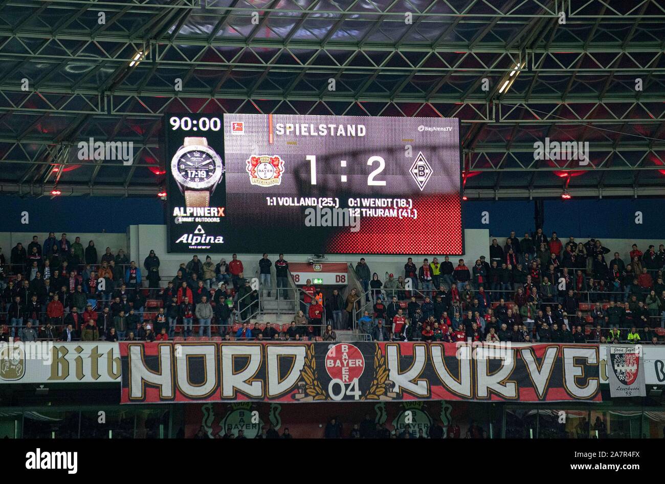 Feature, Scoreboard with the Result, Final Result, Soccer 1. Bundesliga