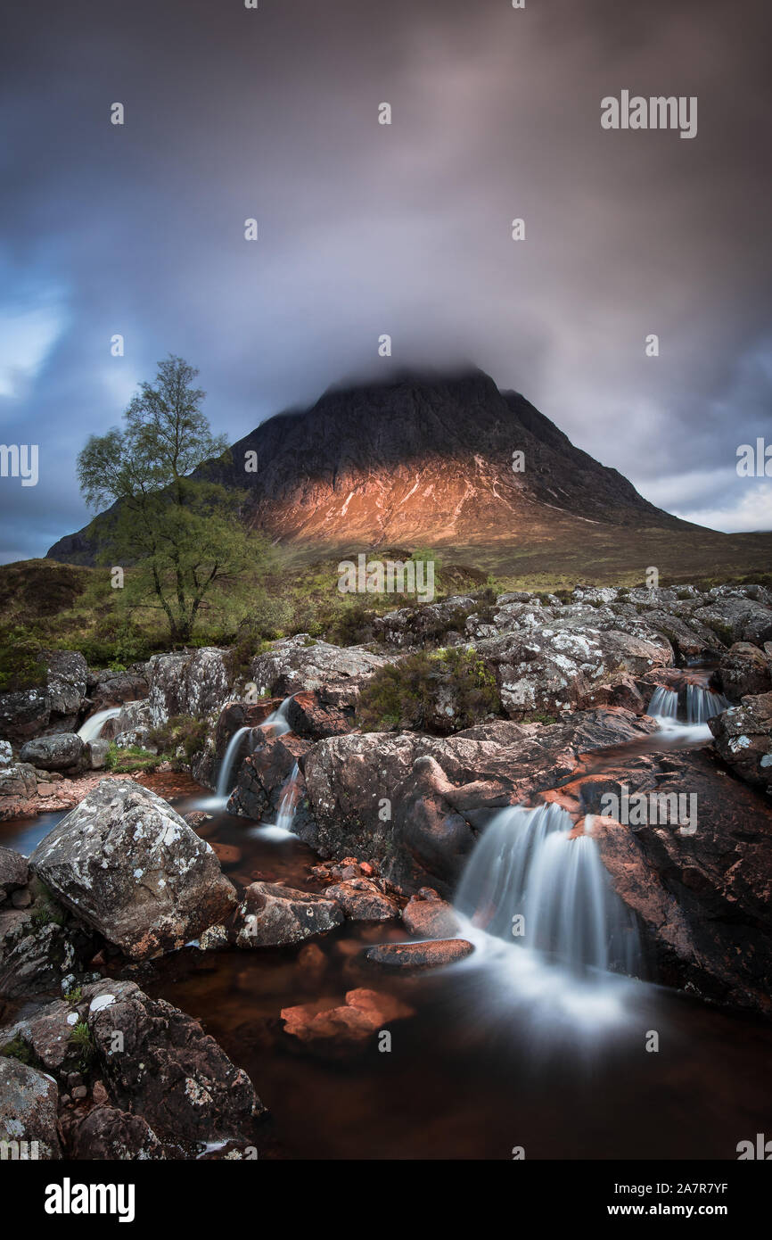 The beautiful Glen Etive in Scotland... Stock Photo